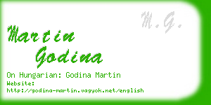 martin godina business card
